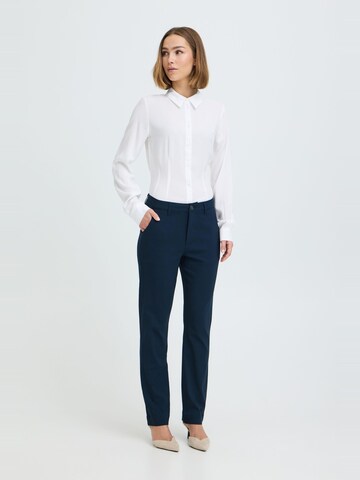 Regular Pantalon ' OXKeily Straight Leg ' Oxmo en bleu