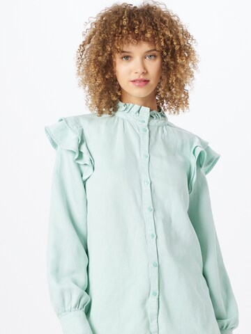 SECOND FEMALE - Blusa en verde: frente