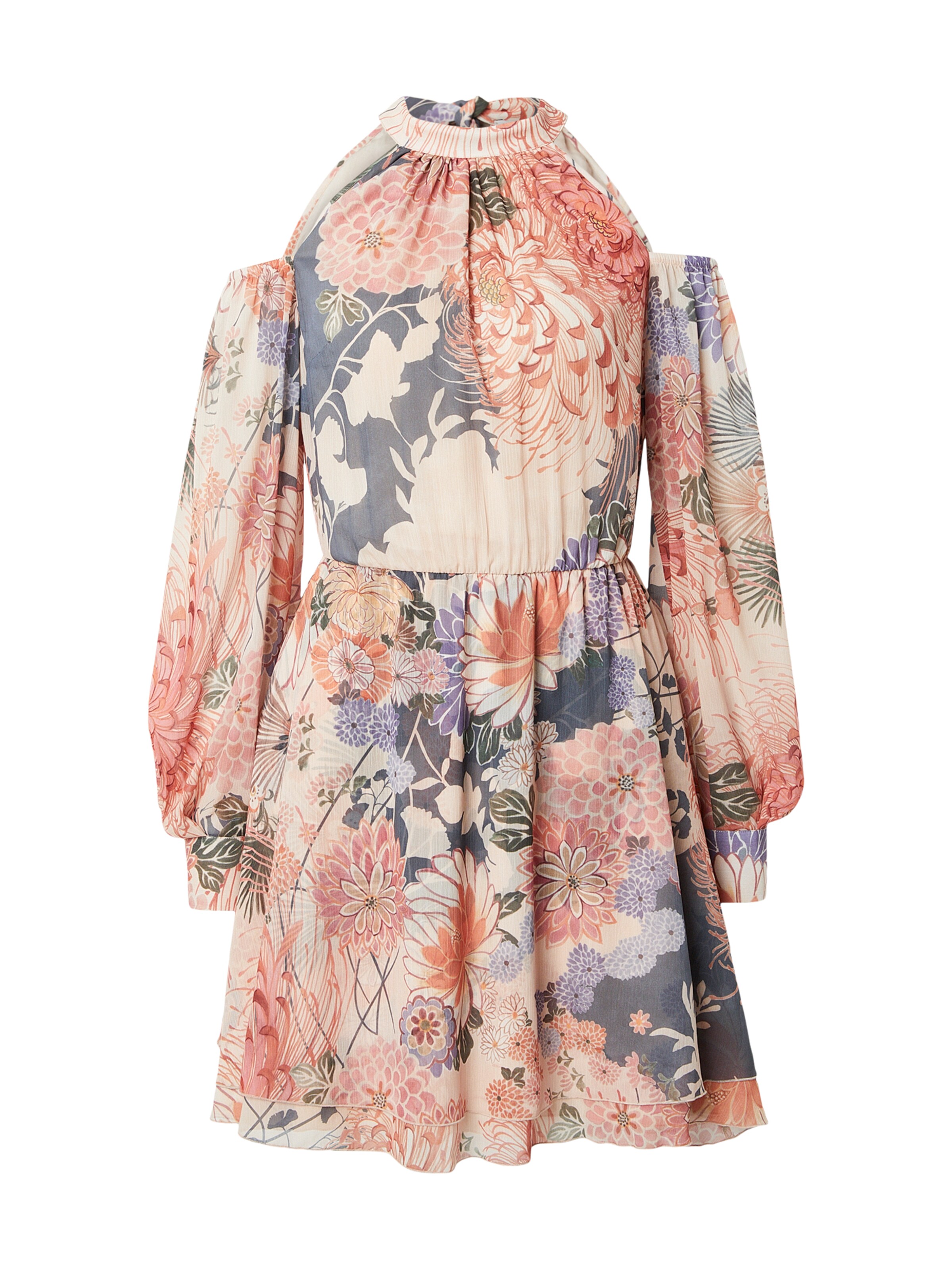 GUESS Dolga srajca | bež barva: sprednja stran