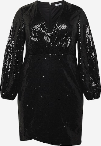 Chi Chi Curve Cocktail Dress in Black: front