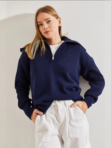 Pull-over 'Pullover' Bianco Lucci en bleu