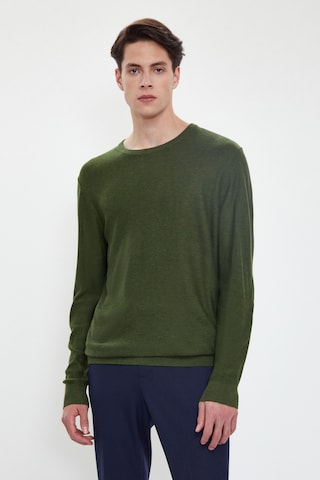 Finn Flare Trui 'Classic' in Groen: voorkant