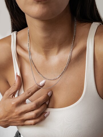 Hey Happiness Kette 'Bold Layers' in Silber