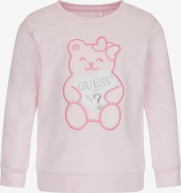 GUESS Sweatshirt in Pink: front