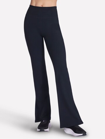 SKECHERS Flared Leggings in Black: front