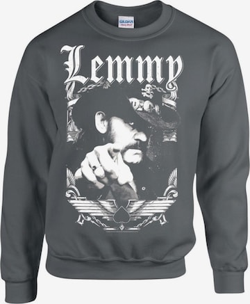 Sweat-shirt 'Lemmy Kilmister Respect 1945-2015' Rockshirts en gris : devant
