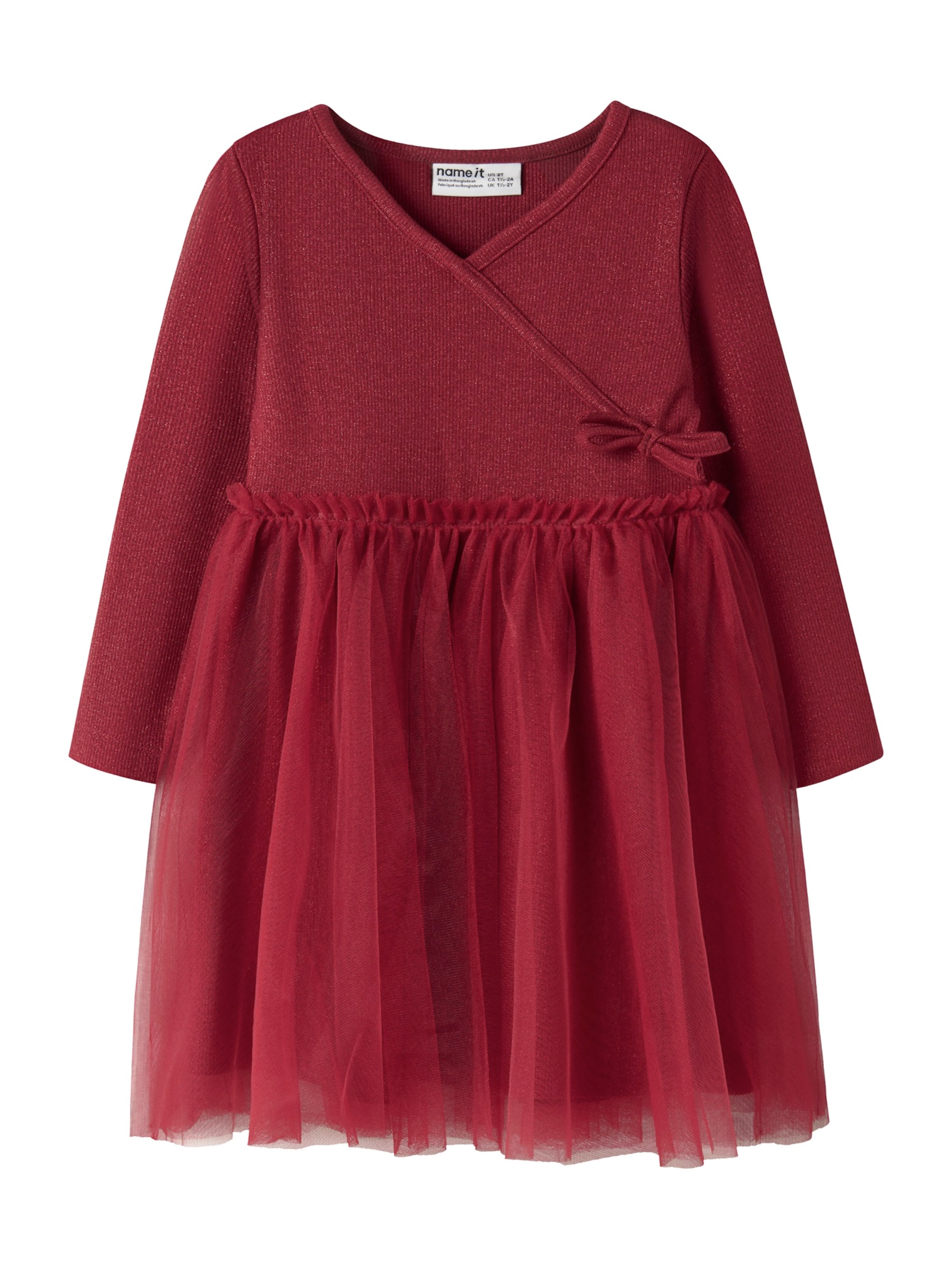 NAME IT - Vestido 'NMFRITTY' en rojo: frente