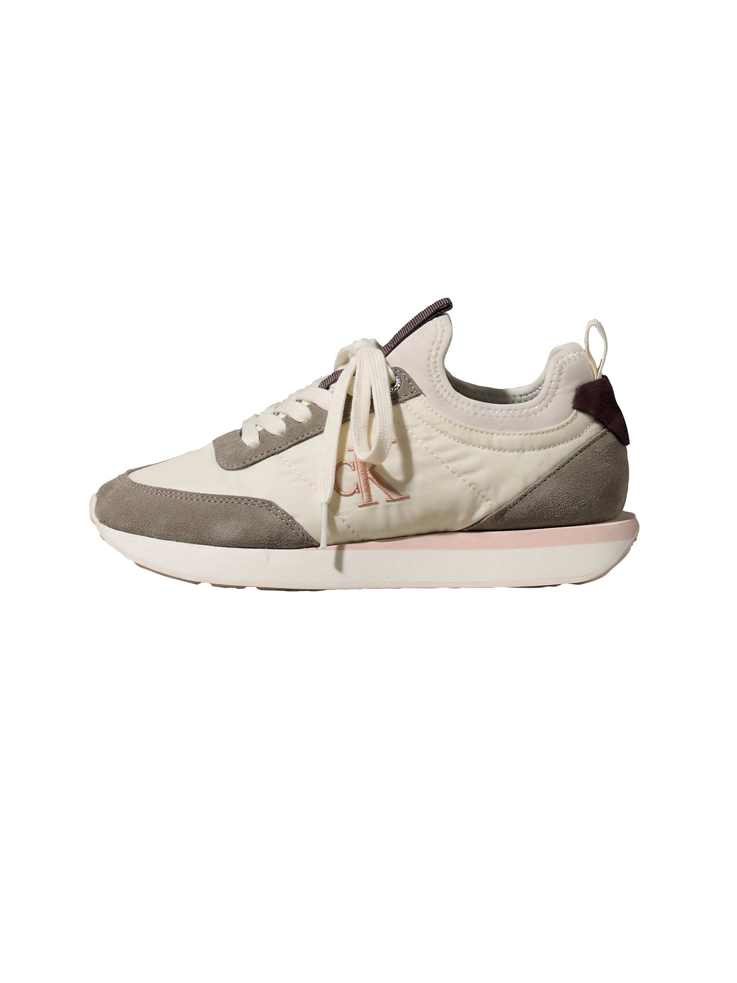 Calvin Klein Platform trainers in Beige: front