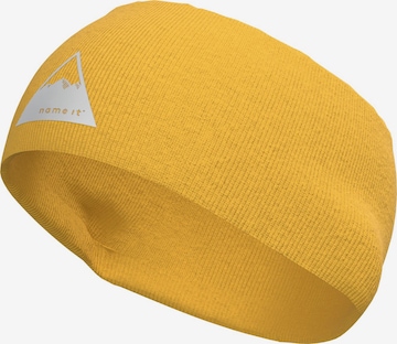 Bonnet NAME IT en jaune : devant