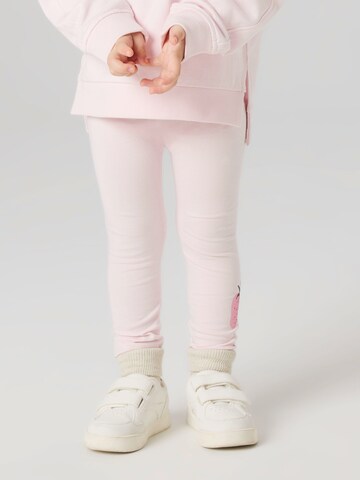 Skinny Leggings 'NMFBILONA' de la NAME IT pe roz: față