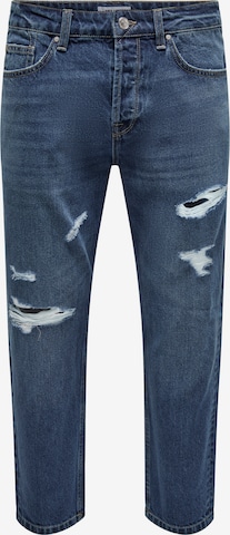 Regular Jeans 'Avi' de la Only & Sons pe albastru: față