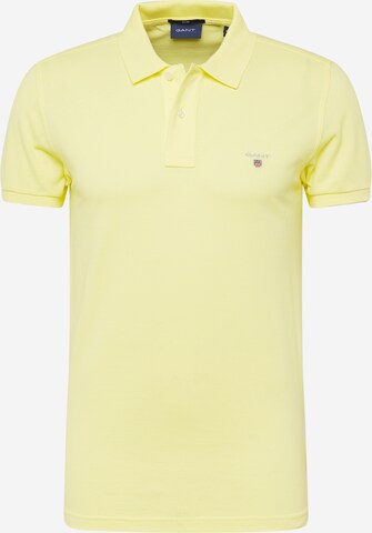 T-Shirt GANT en jaune : devant