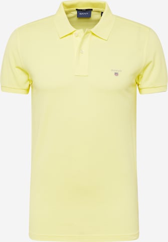 T-Shirt GANT en jaune : devant