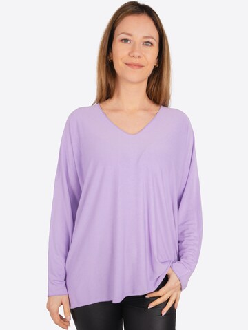 Seasons of April Shirt 'Maya' in Lila: voorkant