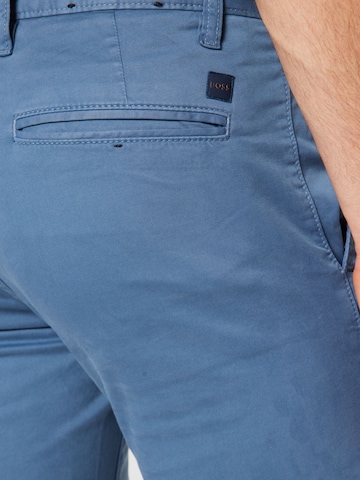 Coupe slim Pantalon chino 'Taber' BOSS Orange en bleu