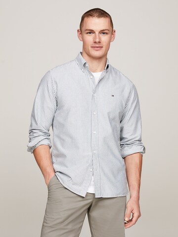 TOMMY HILFIGER - Ajuste regular Camisa 'Heritage' en gris