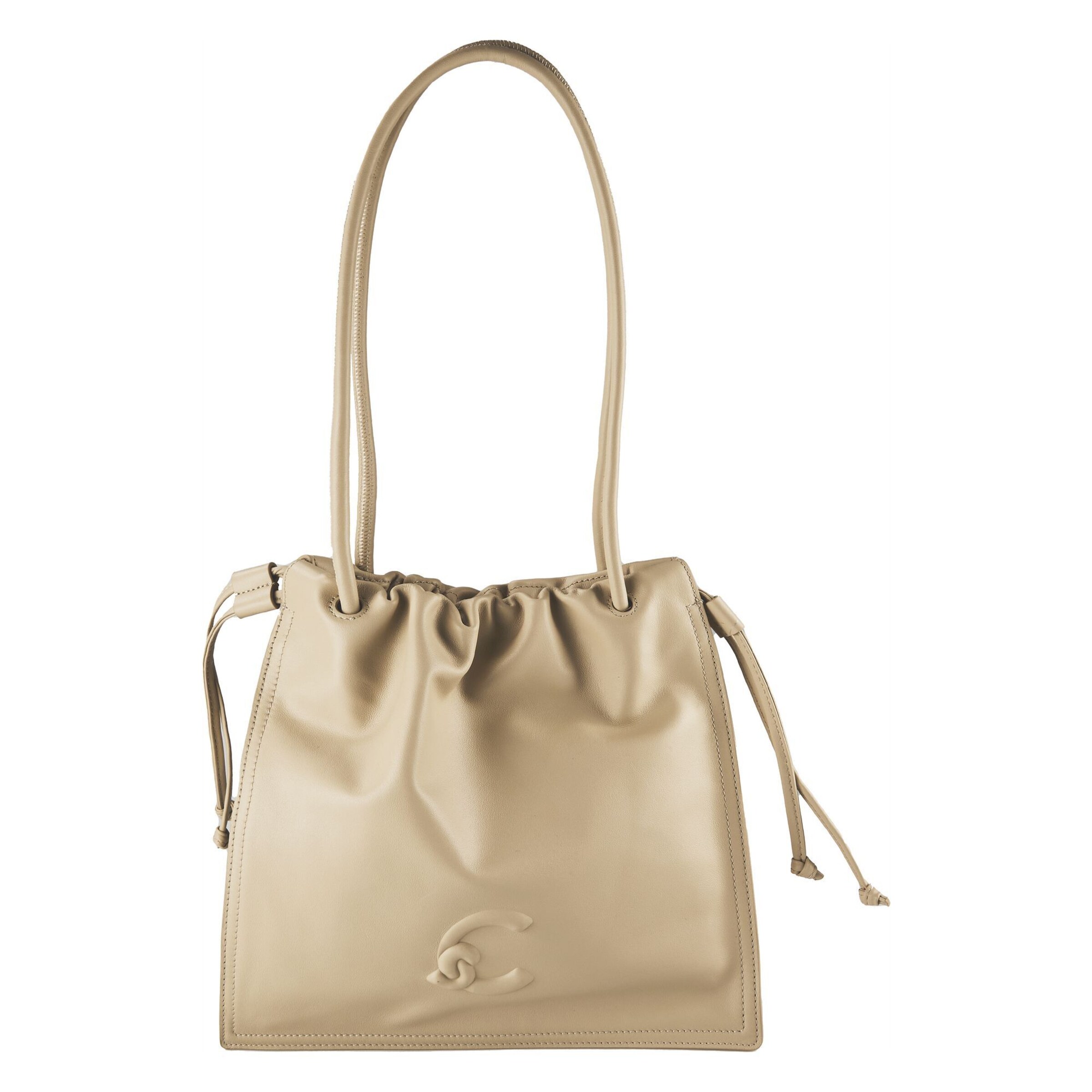 Coccinelle Schultertasche 'Dulse' in Beige: Vorderseite