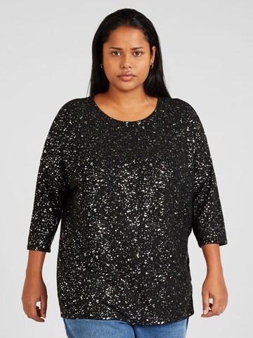 ONLY Carmakoma Shirt 'Foila' in Black: front