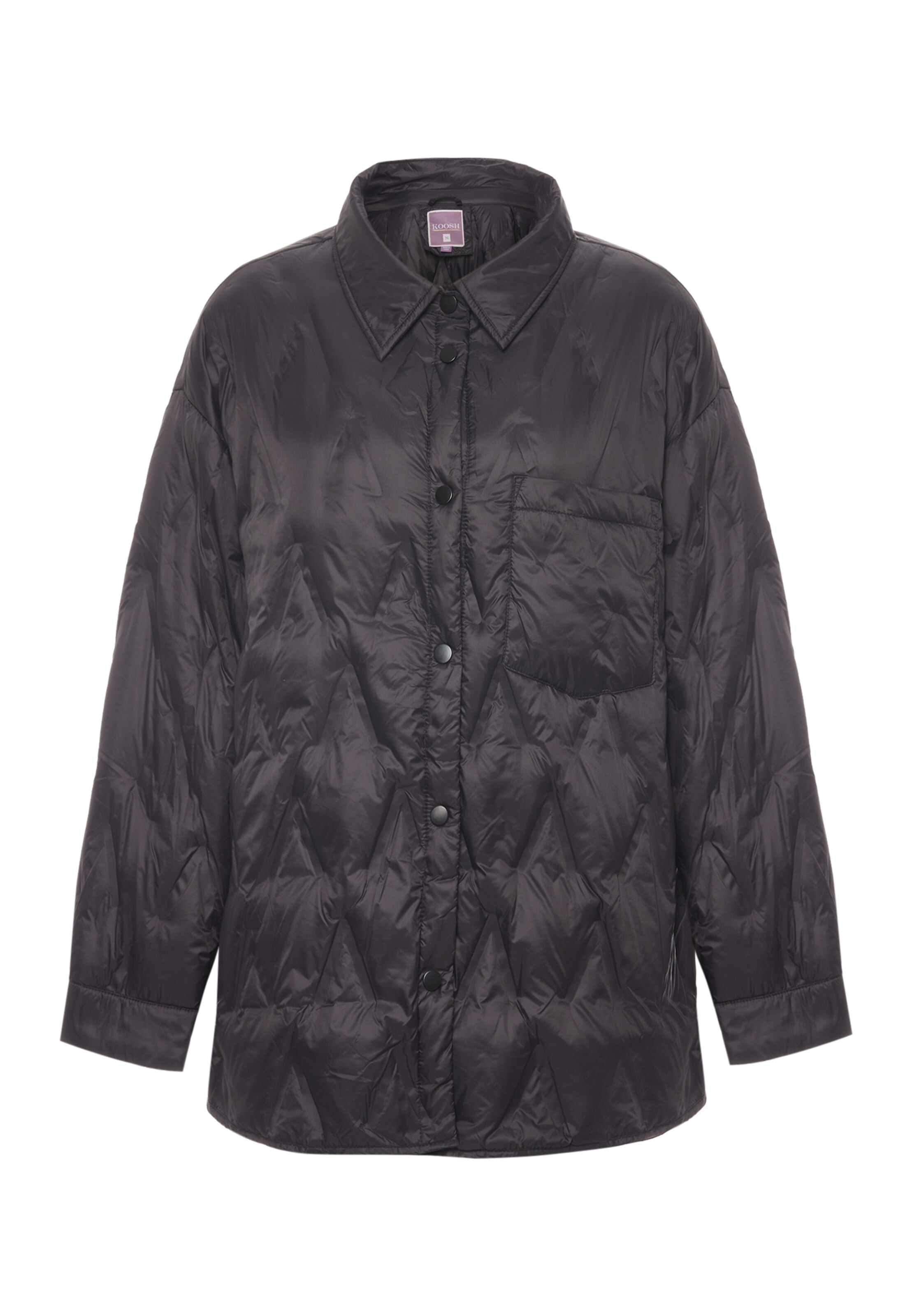 MYMO Преходно яке в черно: отпред