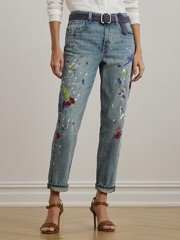 Lauren Ralph Lauren Tapered Jeans i blå: forside