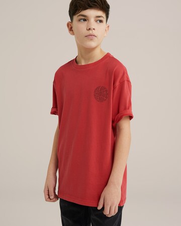 WE Fashion T-Shirt in Rot: Vorderseite