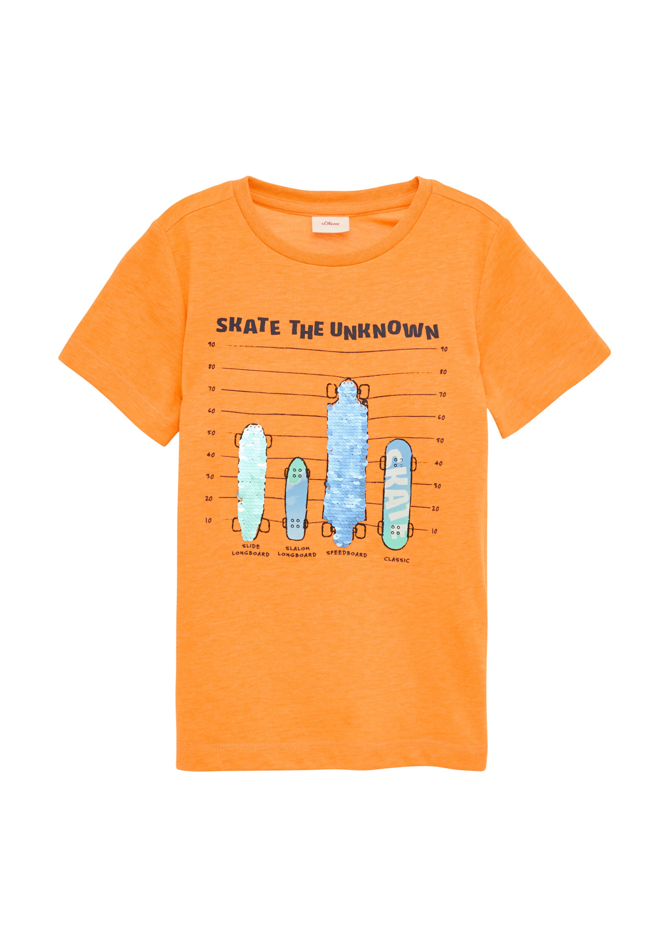 s.Oliver T-Shirt in Orange: Vorderseite