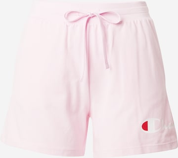 Regular Pantaloni de la Champion Authentic Athletic Apparel pe roz: față