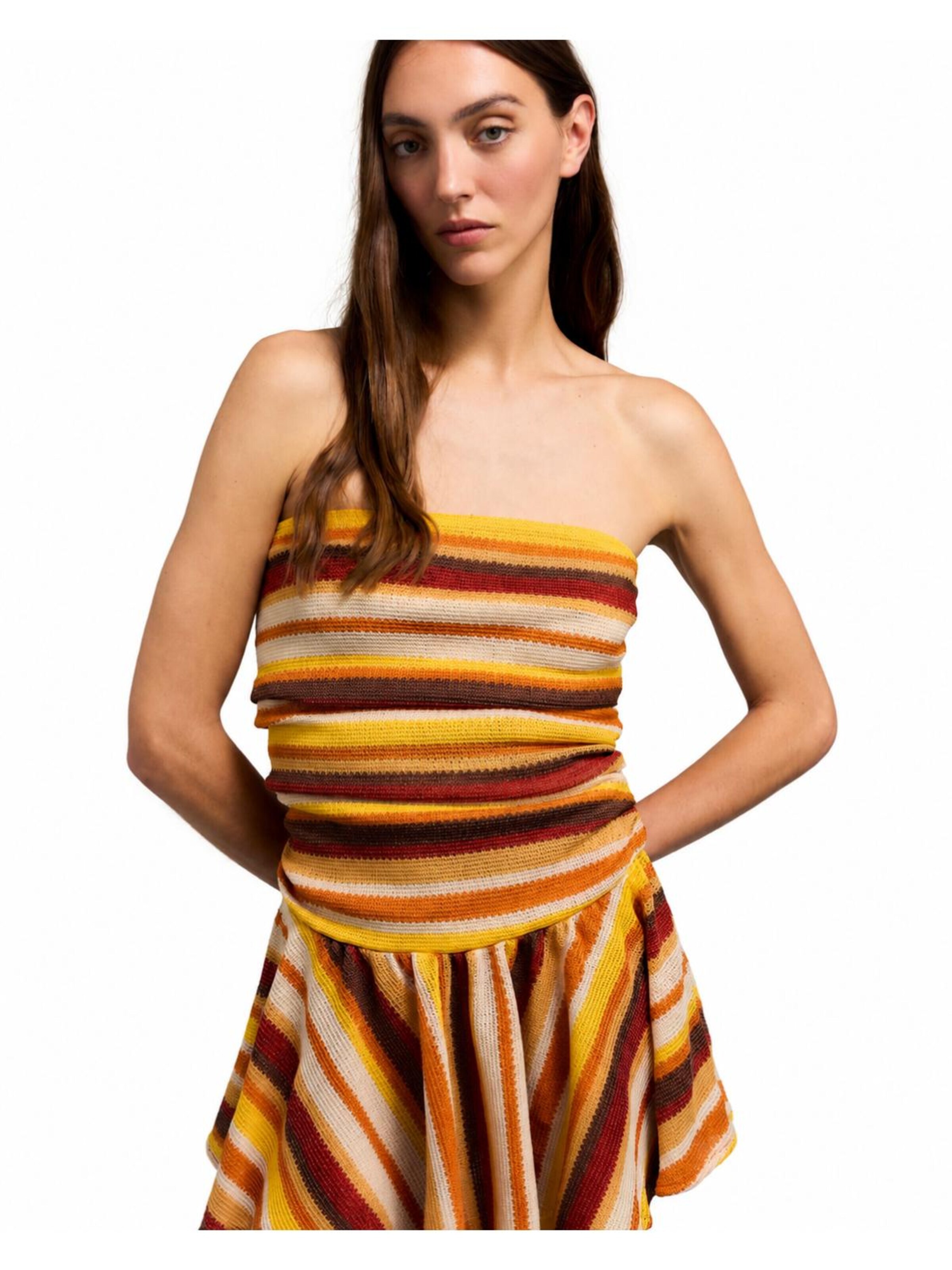 Carmen Says - Vestido de punto 'Sunlight' en amarillo