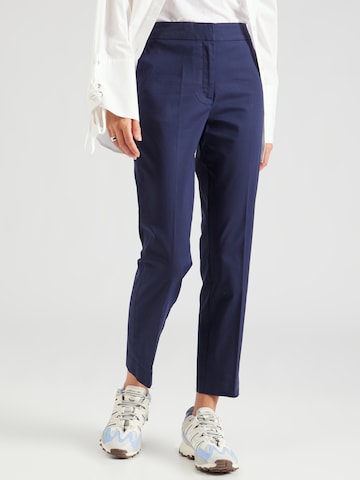 GANT Slim fit Trousers with creases 'SLACK' in Blue: front