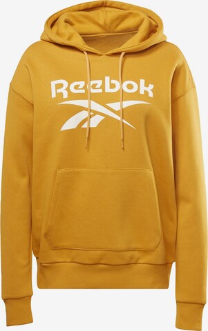 Reebok Sport Athletic Sweatshirt in Yellow: front