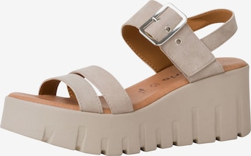 TAMARIS Sandals in Beige: front