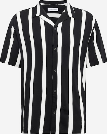 JACK & JONES Klasický střih Košile 'JEFF' – černá: přední strana