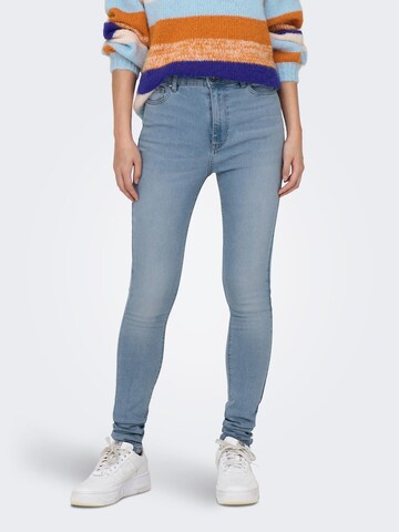 ONLY Skinny Jeans 'LUNA' in Blauw: voorkant