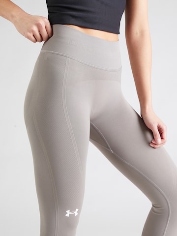 UNDER ARMOUR Skinny Workout Pants in Grey