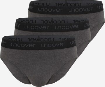 uncover by SCHIESSER Panty ' 3er-Pack Uncover ' in Grey: front