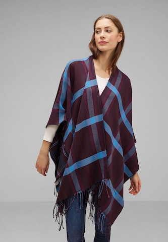 STREET ONE Cape in Blue: front