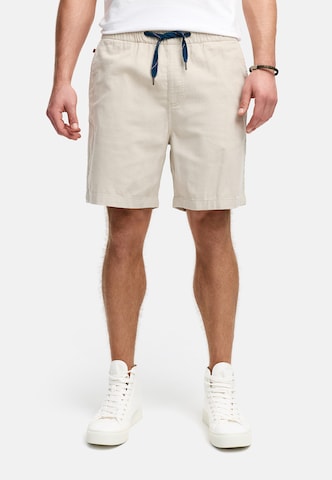 INDICODE JEANS Regular Pants 'Polle' in White: front