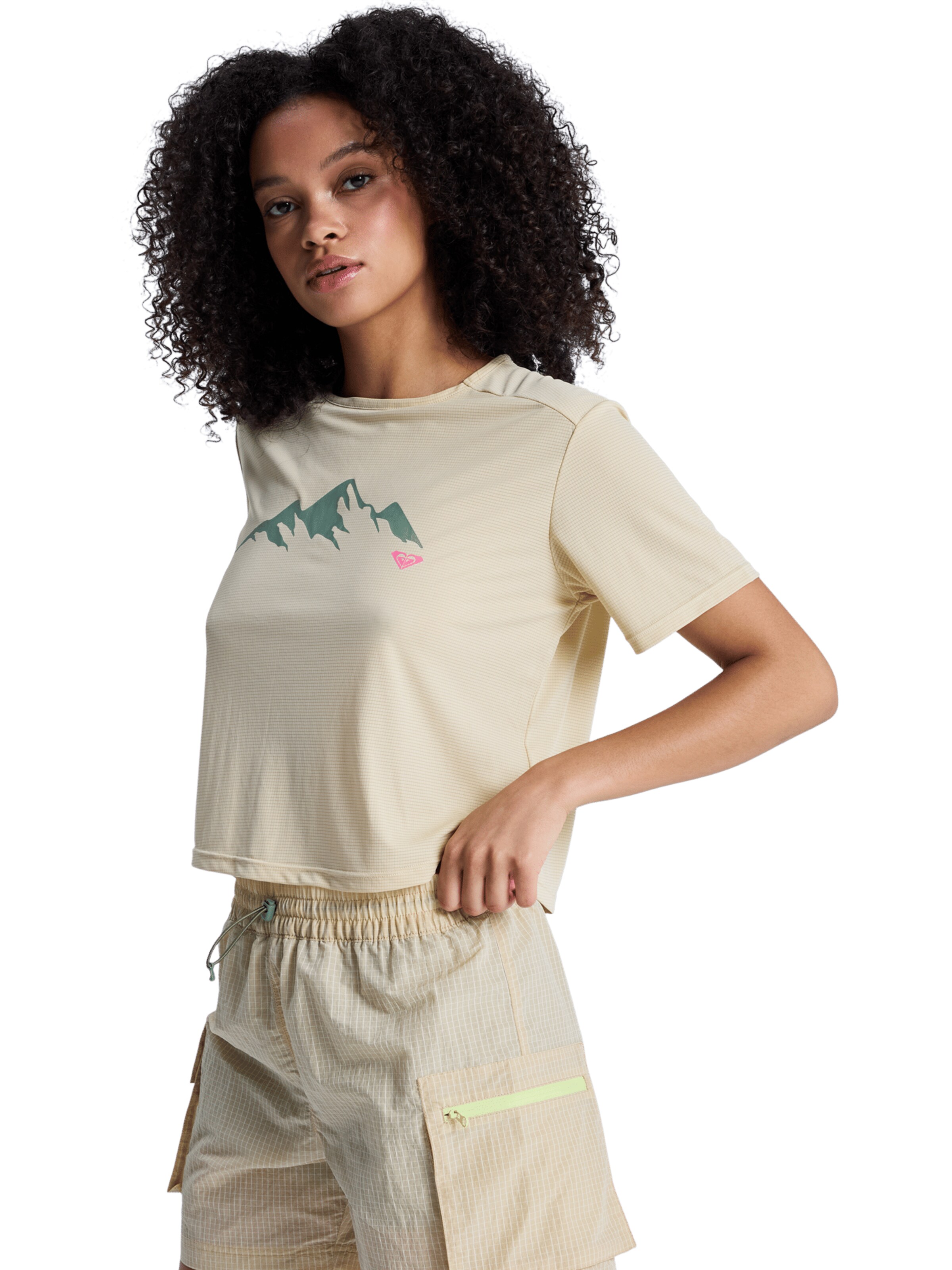 ROXY Performance Shirt 'Boundless Spirit 3' in Yellow