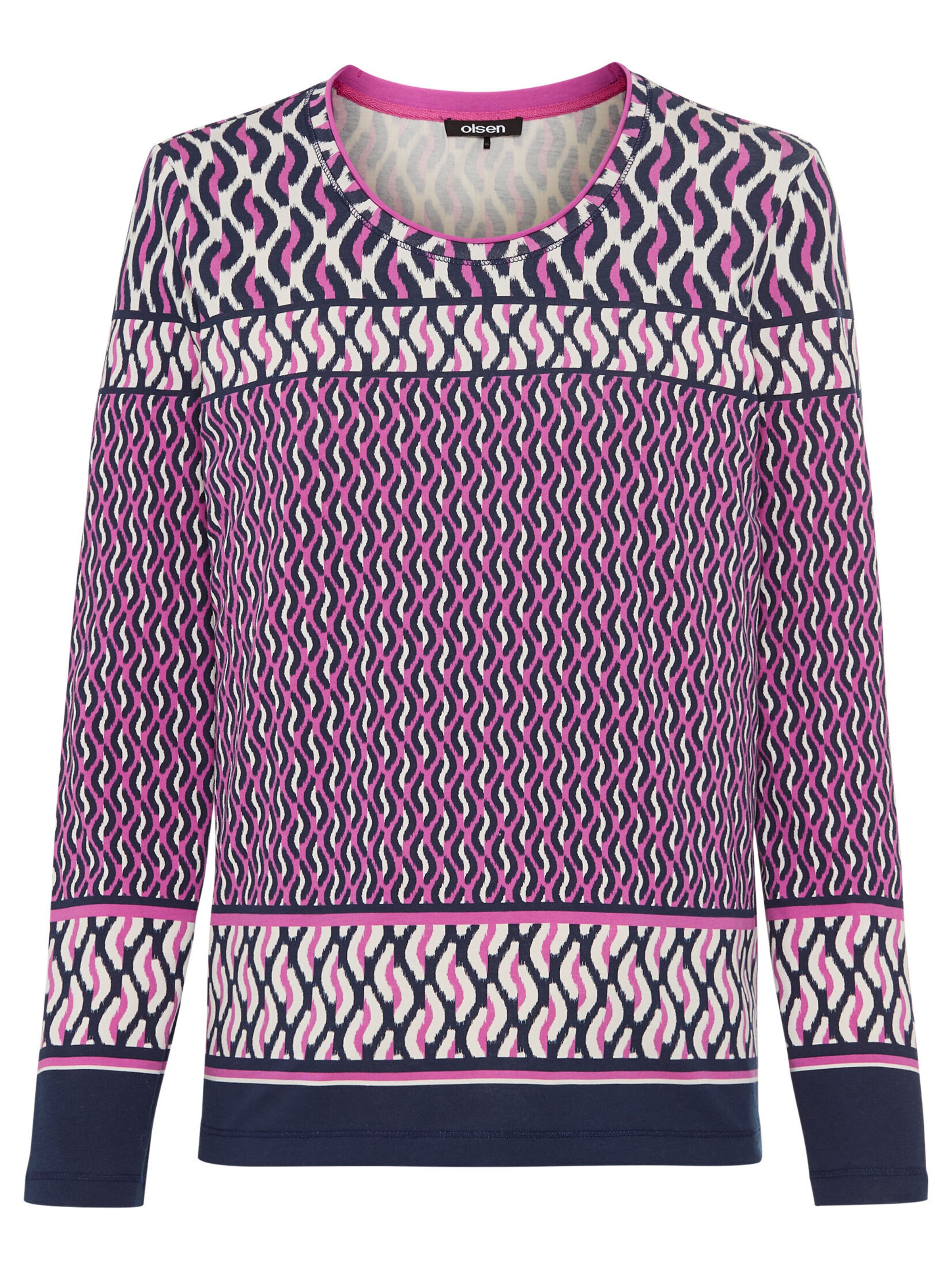 Olsen Shirt in Lila: voorkant