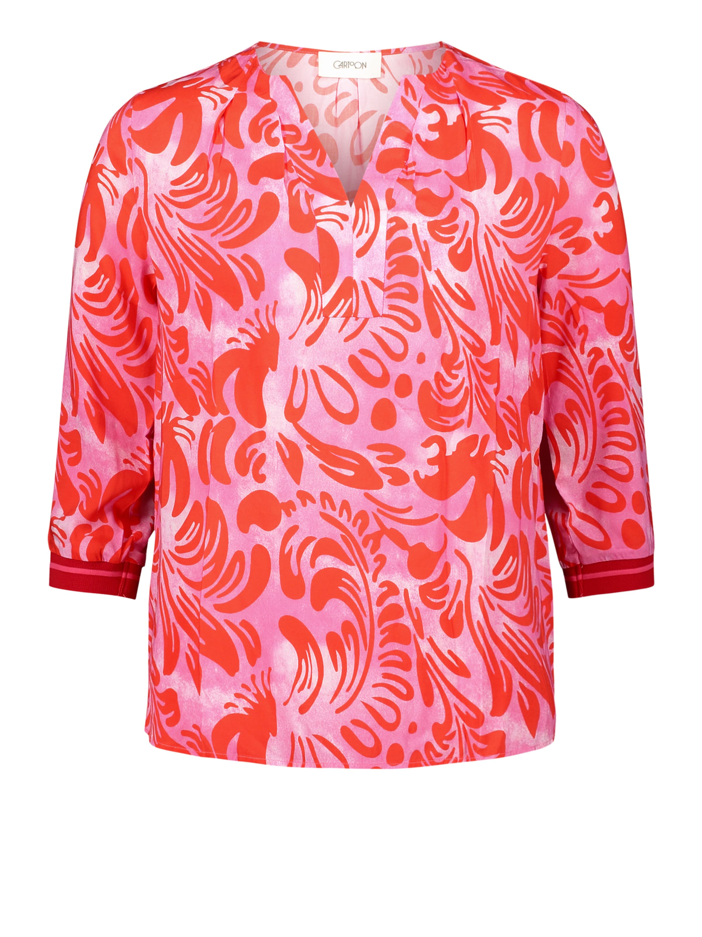 Cartoon Blouse in Pink: front