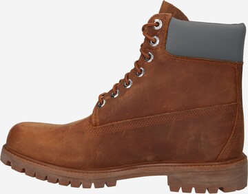 TIMBERLAND Μπότες με κορδόνια '6IN Premium' σε καφέ