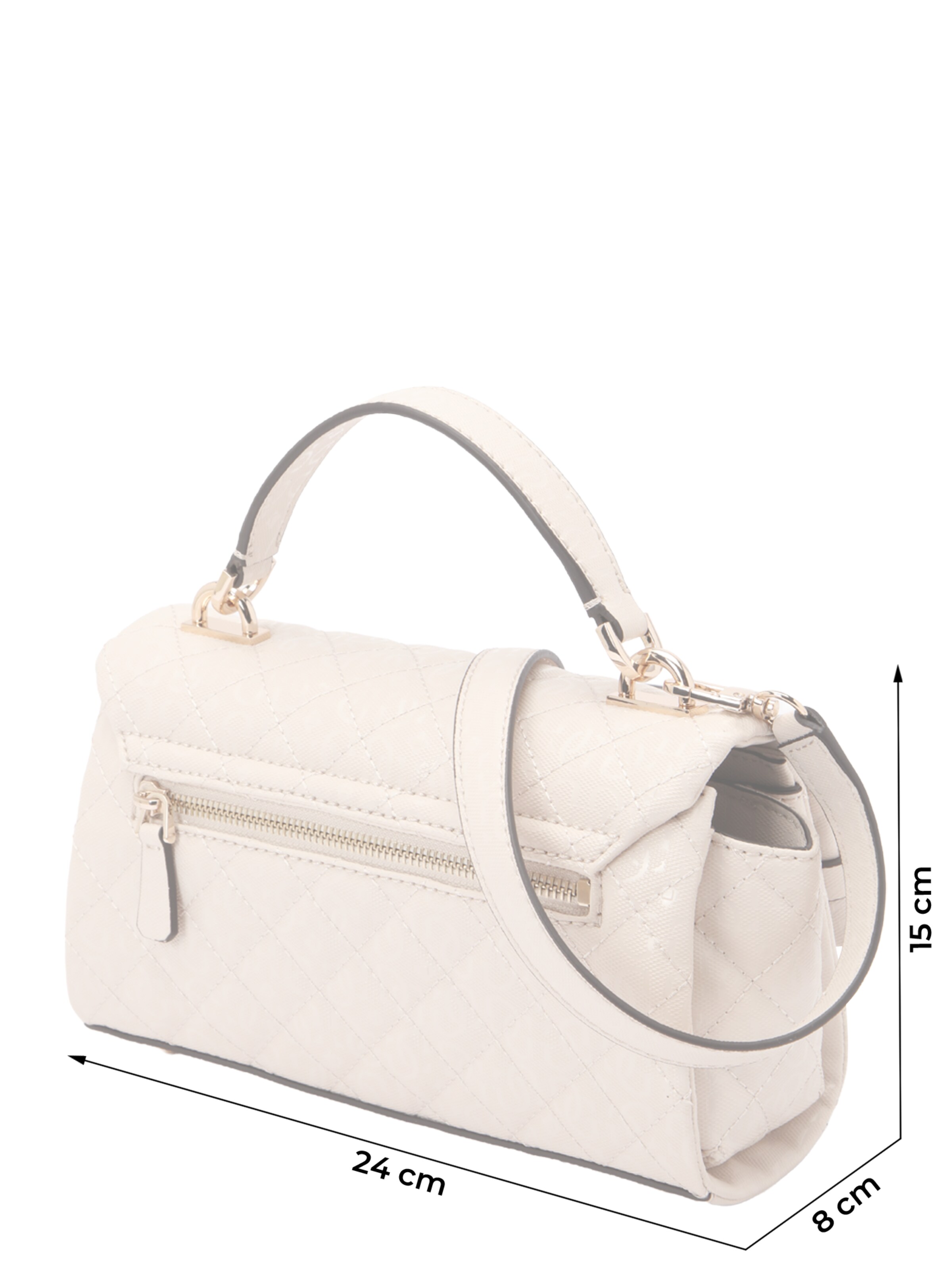 GUESS Handbag 'IDRA TOP HANDLE FLAP' in Grey