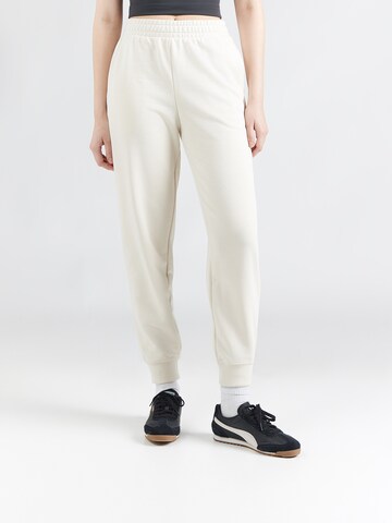 PUMA Zúžený Sportovní kalhoty 'ESS Small No. 1' – bílá: přední strana