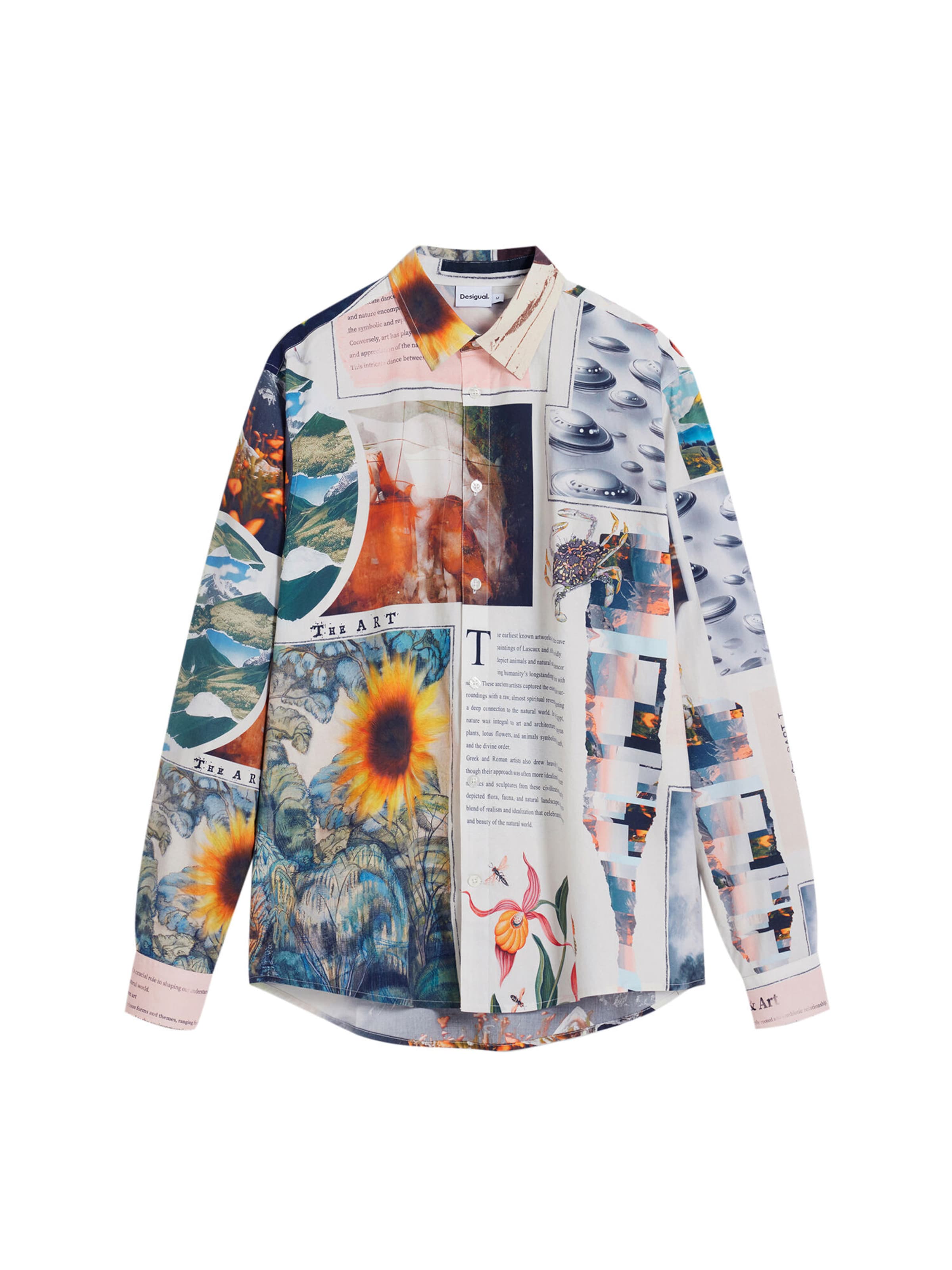 Desigual Regular Fit Hemd in Weiß: Vorderseite