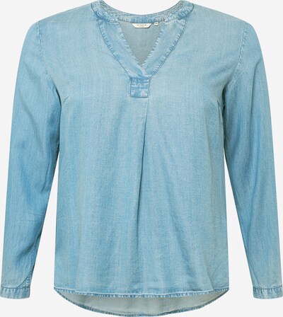 MY TRUE ME Bluse in blue denim, Produktansicht