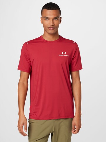 UNDER ARMOUR Funkcionalna majica 'Rush Energy' | rdeča barva: sprednja stran