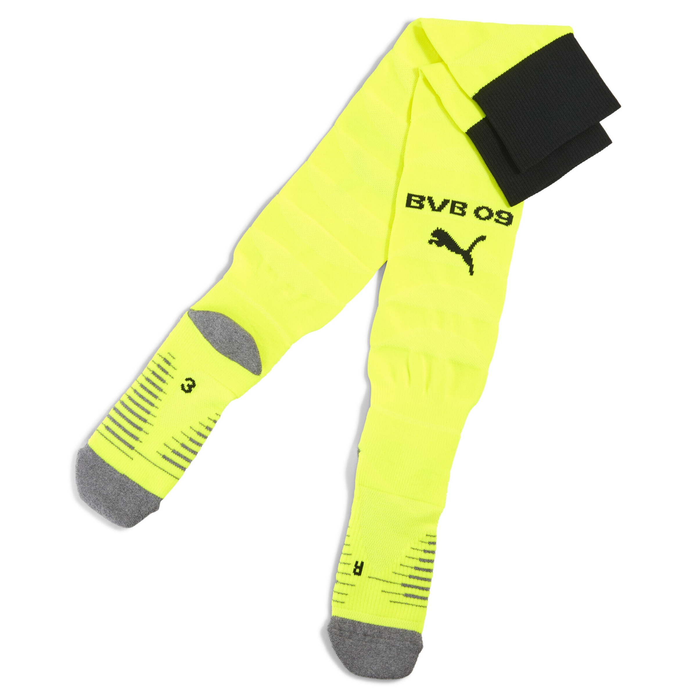 PUMA Sports socks 'Borussia Dortmund 25/26' in Limone / Grey / Black, Item view