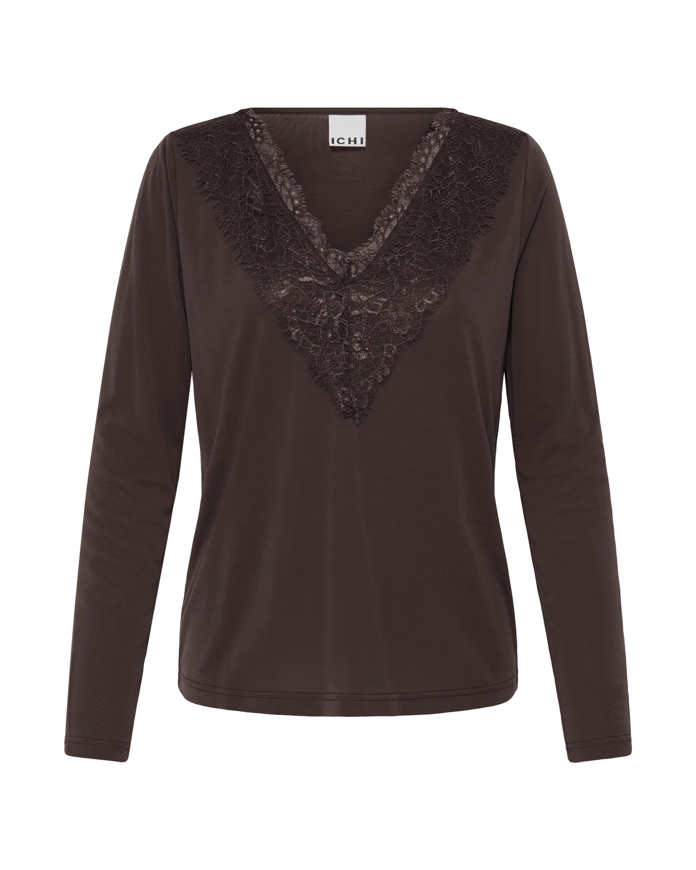 ICHI - Camisa 'IHLike' em castanho: frente