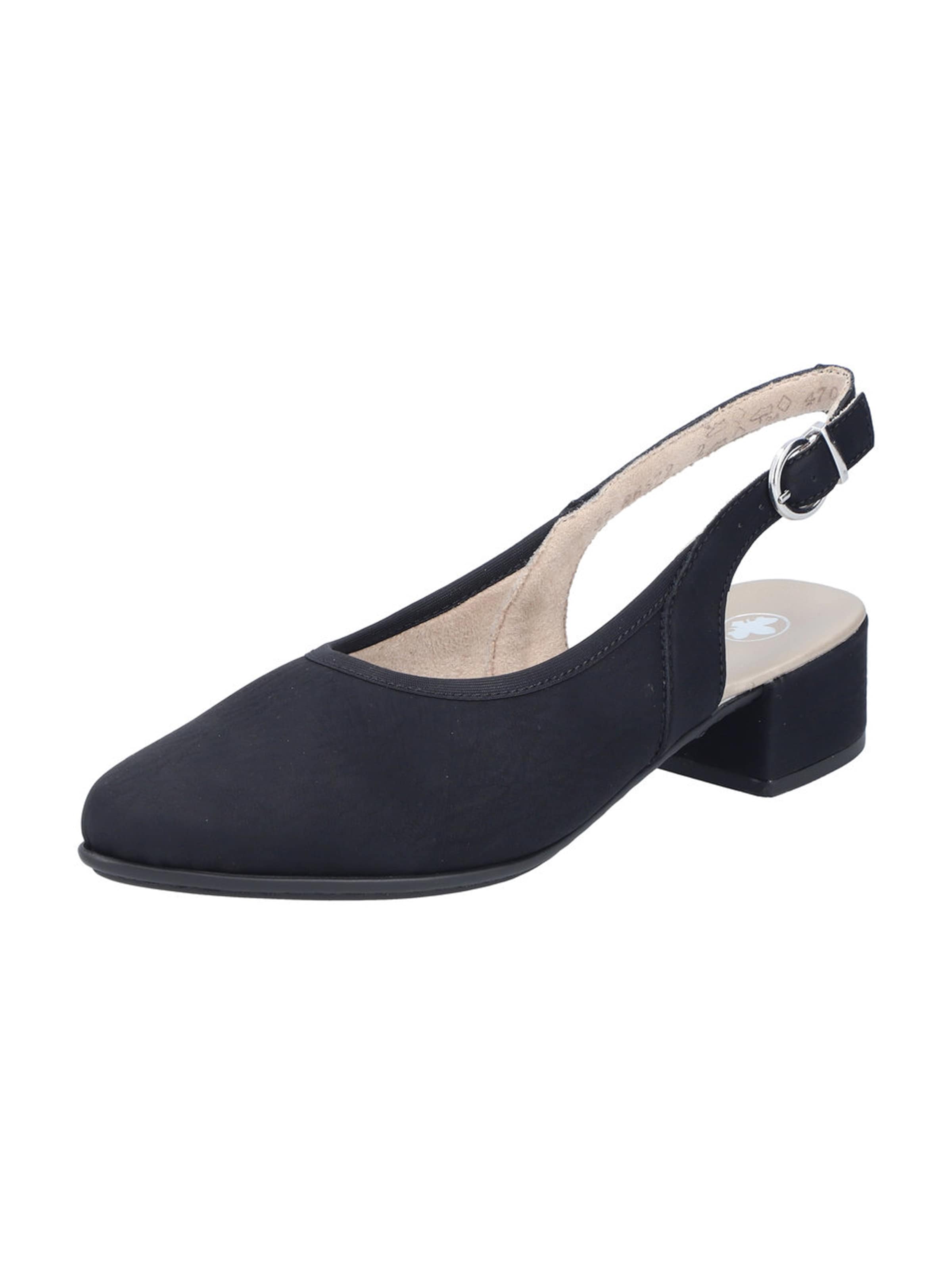 Escarpins à bride arrière Rieker en noir : devant