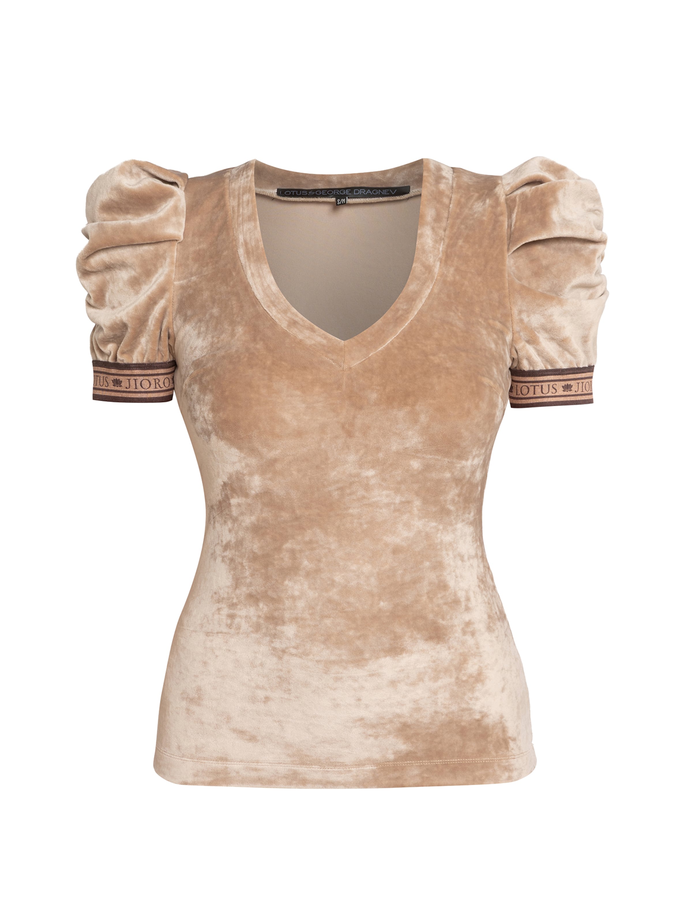 JIORO Top 'ESSENTIALS' in Beige: front
